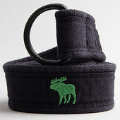 Férfi alkalmi öv színes hímzéssel