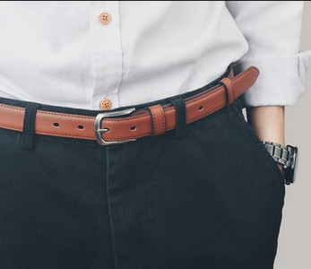 Napi bőr férfi öv három színben vagy két modellben