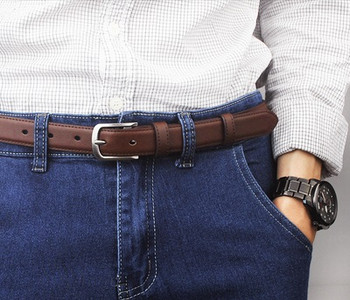 Napi bőr férfi öv három színben vagy két modellben