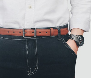 Napi bőr férfi öv három színben vagy két modellben