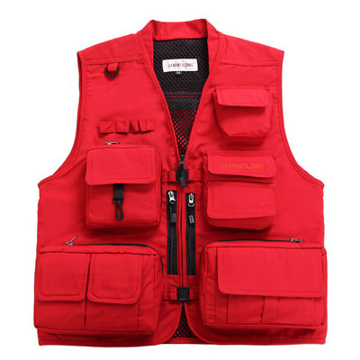 Masszív mellény sok zsebbel, három színben horgászatra alkalmas