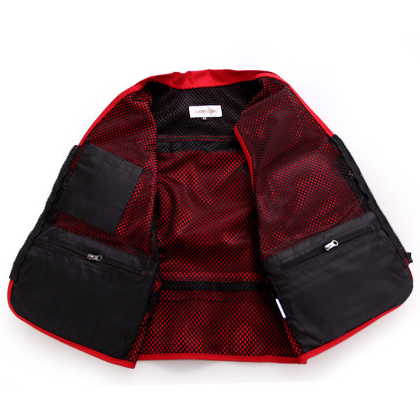 Γιλέκο με πολλές τσέπες σε τρία χρώματα κατάλληλο για ψάρεμα