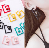 Alkalmi női fülbevaló több árnyalatban