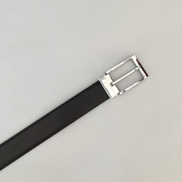 Ежедневен мъжки черен колан от еко кожа