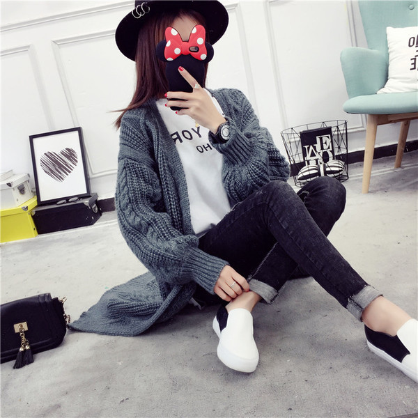 Дамска жилетка широк модел с ръкав тип фенер в три цвята