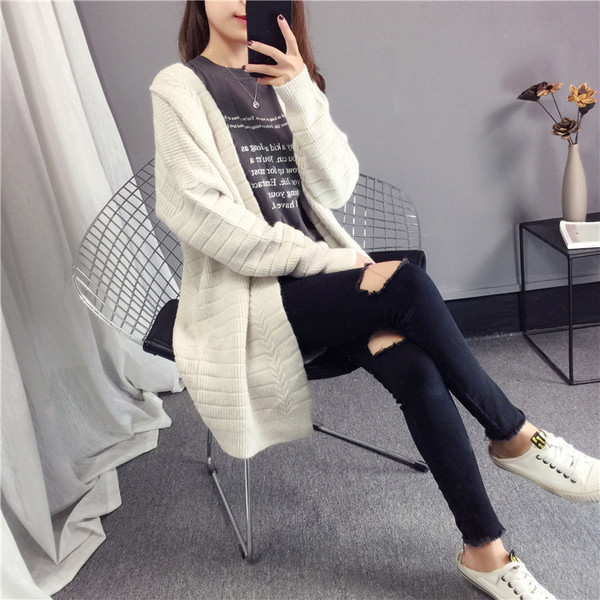 Γυναικεία καθημερινή ζακέτα ευρύ μοτίβο σε διάφορα χρώματα