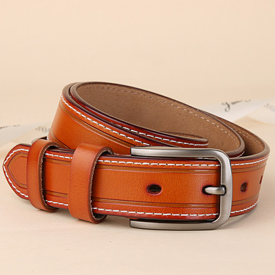 Мъжки ретро кожен колан в няколко цвята