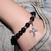 Мъжка гривна в два различни цвята