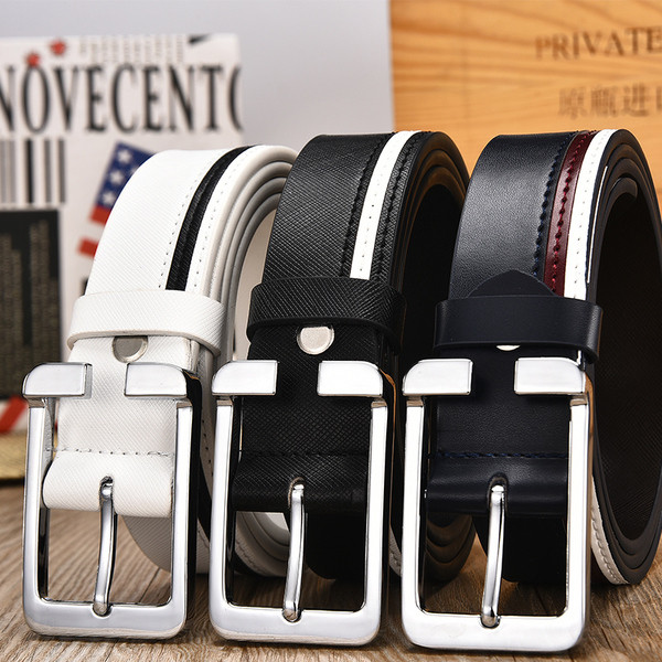 Cureaua moderna din piele pentru barbati in trei culori