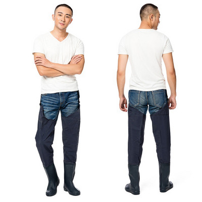 Horgászatra alkalmas magas férfi gumicsizma többféle színben