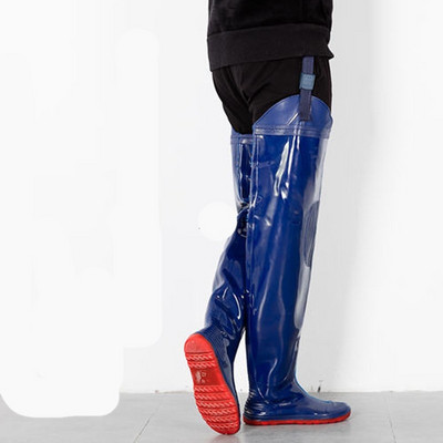 Horgászatra alkalmas magas férfi gumicsizma többféle színben