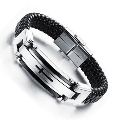 Bratara barbateasca din piele in mai multe culori