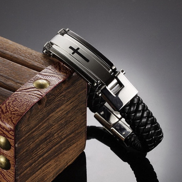 Bratara barbateasca din piele in mai multe culori