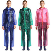 Két részből álló esőkabát három színben