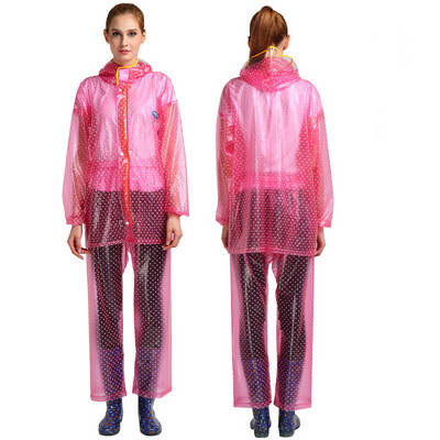 Két részből álló esőkabát három színben