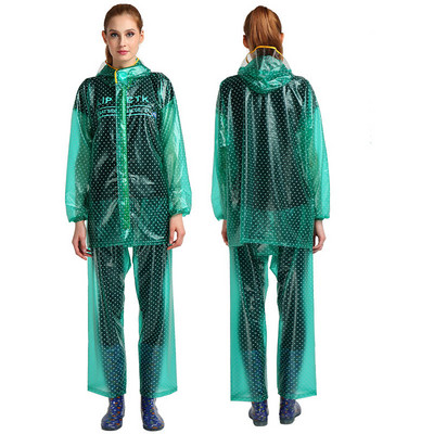 Két részből álló esőkabát három színben