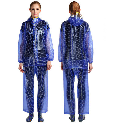 Két részből álló esőkabát három színben