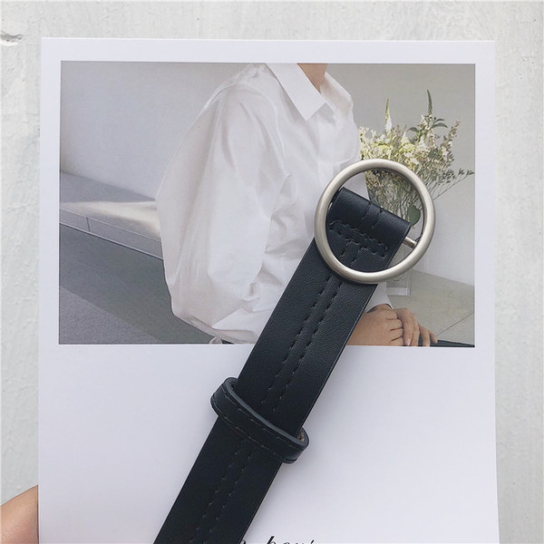 Férfi eko bőr öv fekete színben