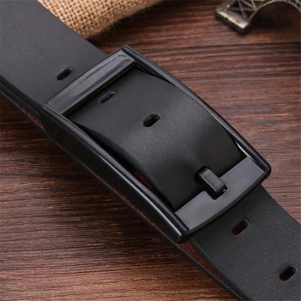 Cureaua moderna de barbati neagra din piele artificiala