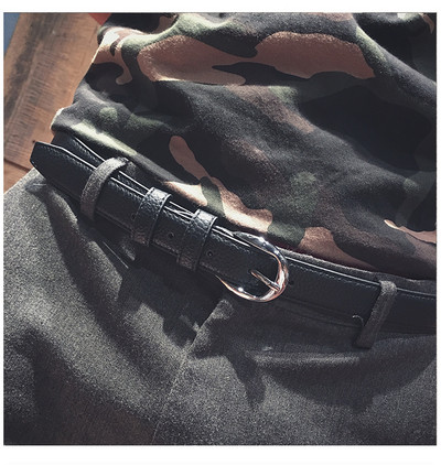 Nappali férfi bőr öv fekete színben