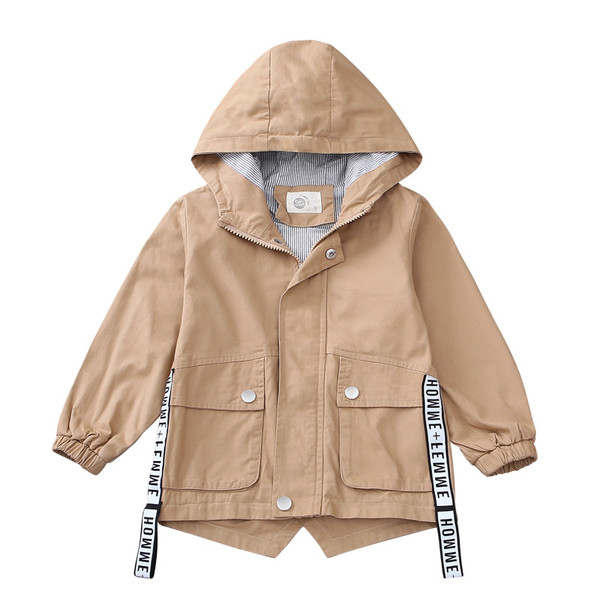 Модерно детско яке за момчета  с качулка в няколко цвята 