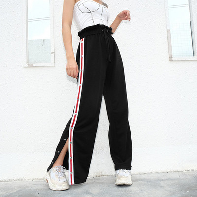 Спортно-ежедневен дамски панталон с висока талия