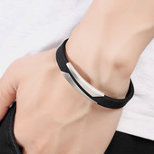 Brățară bărbătească în două culori diferite