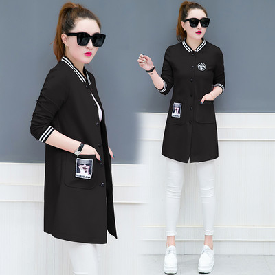 Спортно-ежедневно дамско палто с копчета в черен и сив  цвят 