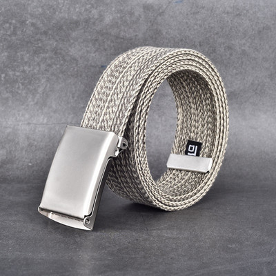 Elegáns férfi öv ezüst színben