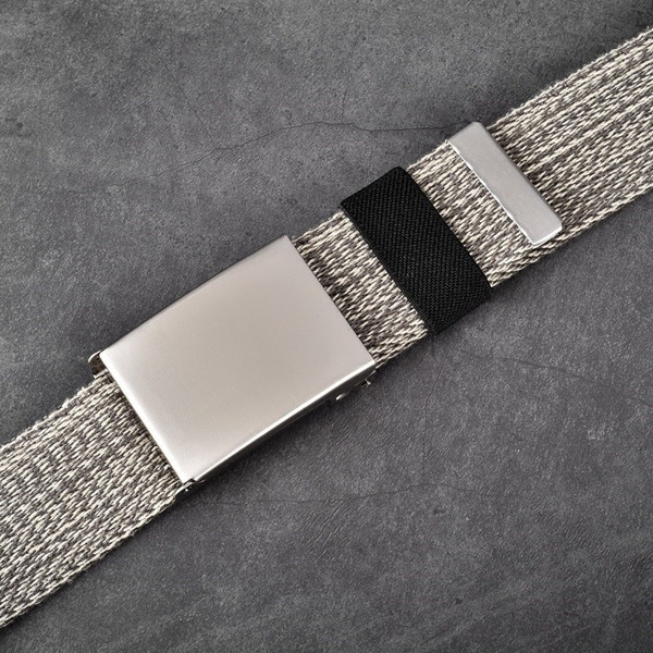 Elegáns férfi öv ezüst színben