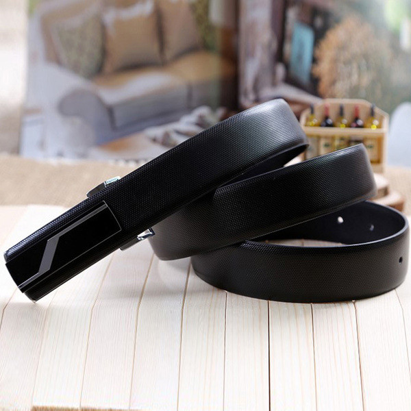 Cureaua eleganta subtire pentru barbati in alb si negru