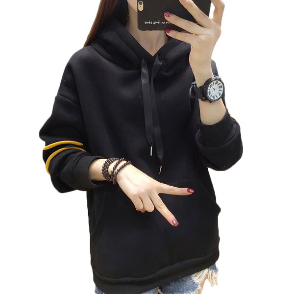 Γυναικείο αθλητικό φούτερ με κουκούλα σε τρία χρώματα