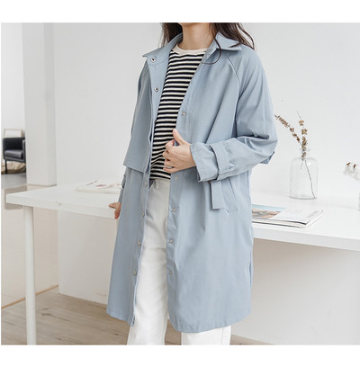 Ежедневно дамско есенно палто в три цвята