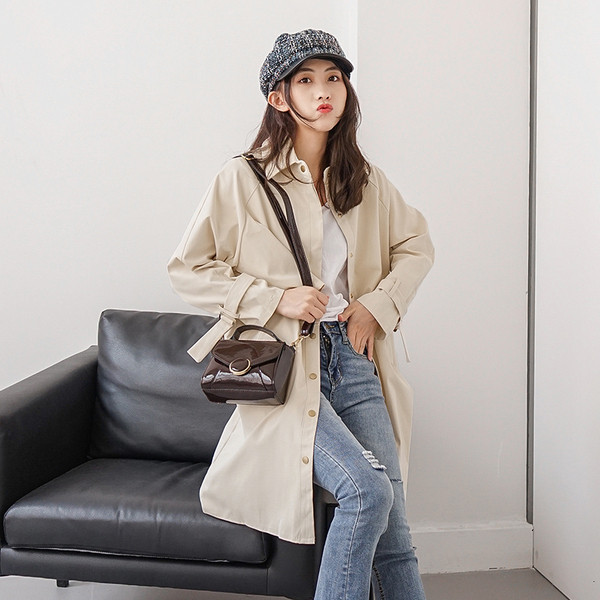 Ежедневно дамско есенно палто в три цвята