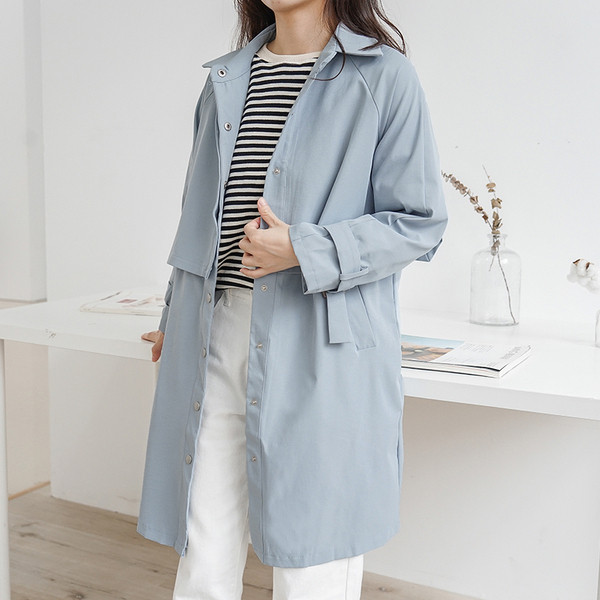 Ежедневно дамско есенно палто в три цвята