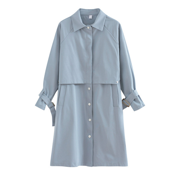 Ежедневно дамско есенно палто в три цвята