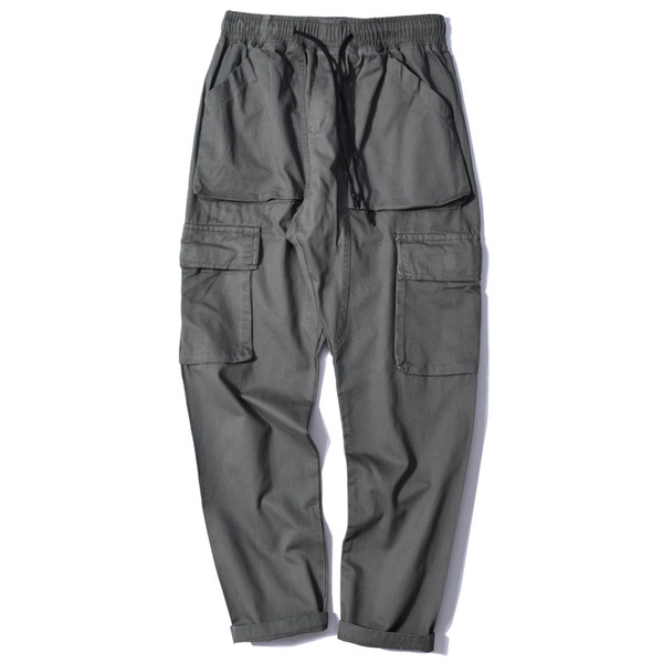 Ανδρικό παντελόνιι ευρύ σχέδιο με πλαϊνές τσέπες σε δύο χρώματα