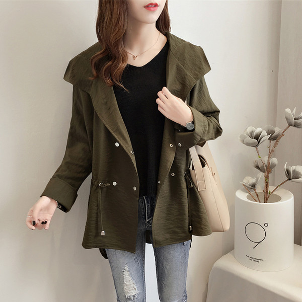 Модерно дамско палто в три цвята