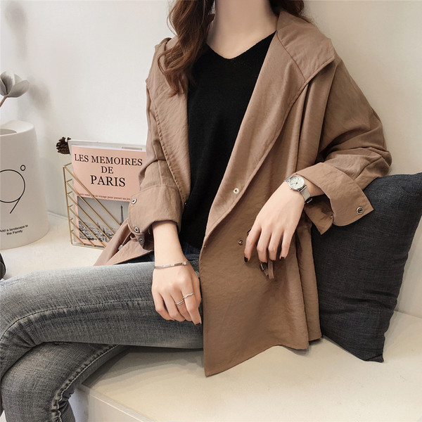 Модерно дамско палто в три цвята