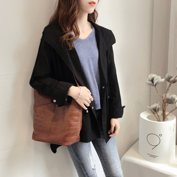 Модерно дамско палто в три цвята