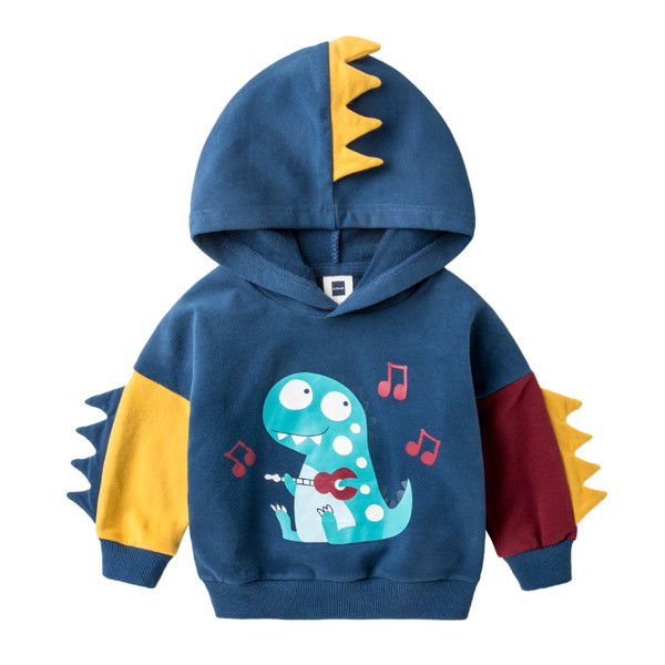 Детски суичър с апликация и 3D декорация в два цвята