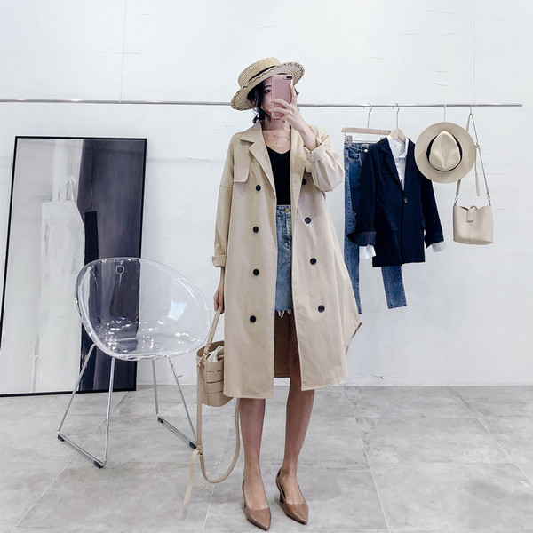 Стилно дамско дълго палто в три цвята