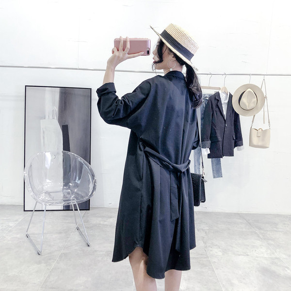 Стилно дамско дълго палто в три цвята