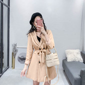 Уникално дамско есенно палто в два цвята