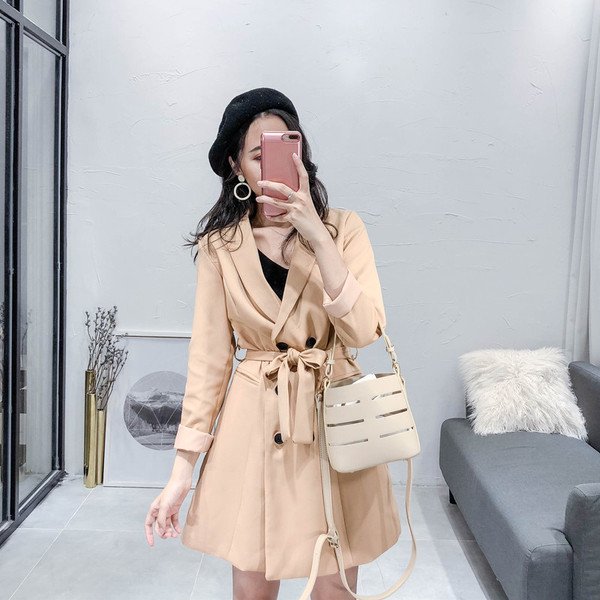 Уникално дамско есенно палто в два цвята