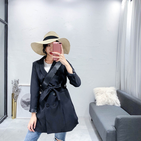 Уникално дамско есенно палто в два цвята