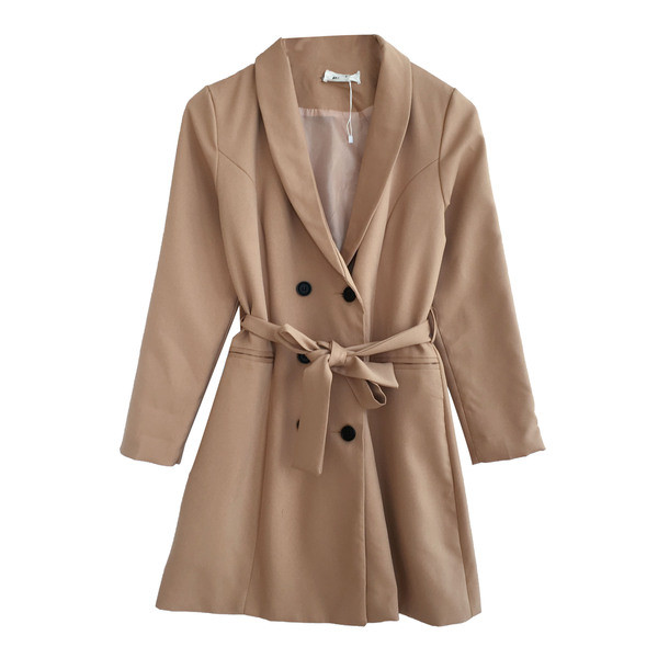 Уникално дамско есенно палто в два цвята