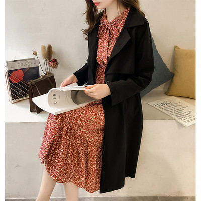 Есенно дамско елегантно палто в четири цвята