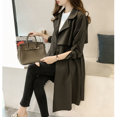 Есенно дамско елегантно палто в четири цвята