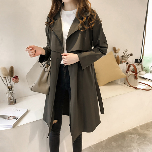 Есенно дамско елегантно палто в четири цвята